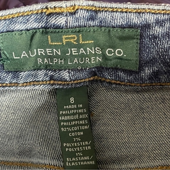 LRL Lauren Jeans Co. Ralph Lauren Straight Leg Med Wash Size 8 - Picture 16 of 16